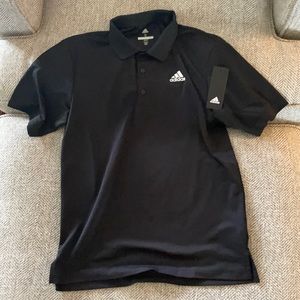 Never worn Adidas golf shirt size small in black